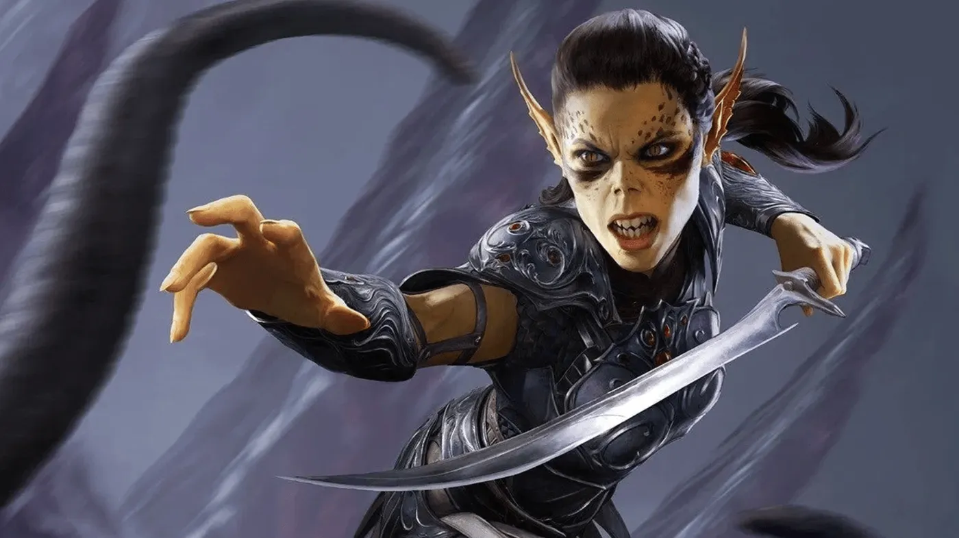 Lae'zel, the githyanki fighter you can recruit in the opening hour.