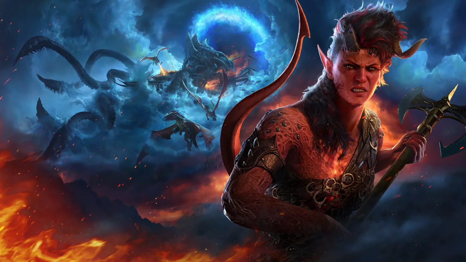 Karlach charging into combat in Baldur's Gate 3 — in Honour Mode every enemy she faces gets +2 to hit and Legendary Actions, so damage races are far deadlier.