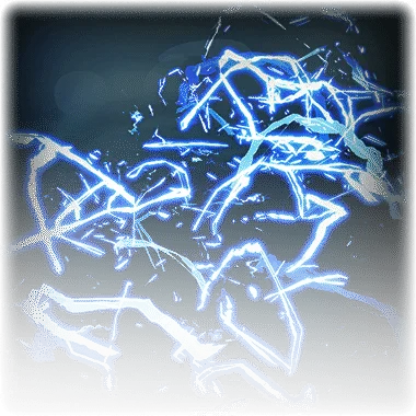The Electrified Water surface in Baldur's Gate 3, a rippling blue pool crackling with arcs of lightning.