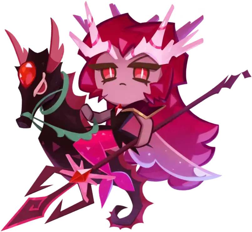 Crimson Coral Cookie, the Super Epic Defense-class Front cookie and Gem Mermaid commander of Tearcrown, whose Coral Armor requires a solo front line.