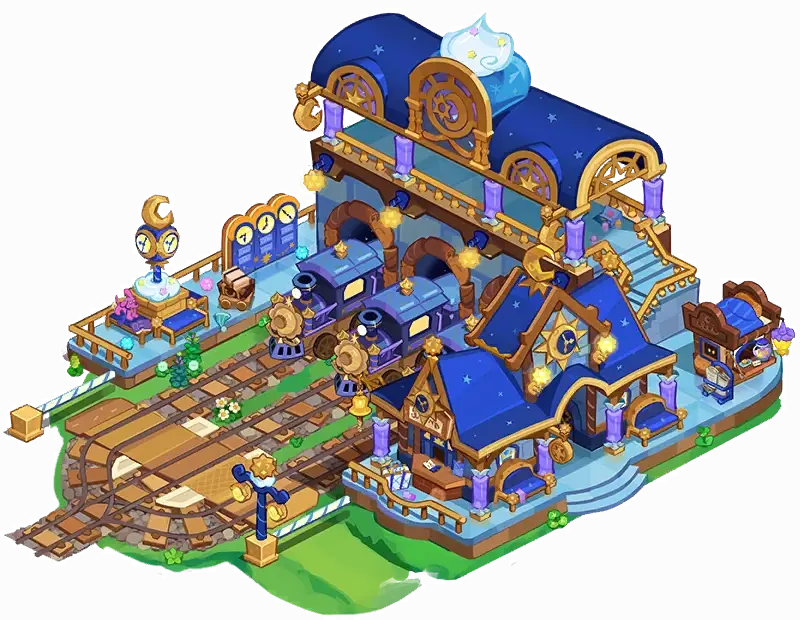 The Sea of Stars station design, one of several purely cosmetic looks for the Bear Jelly Train.