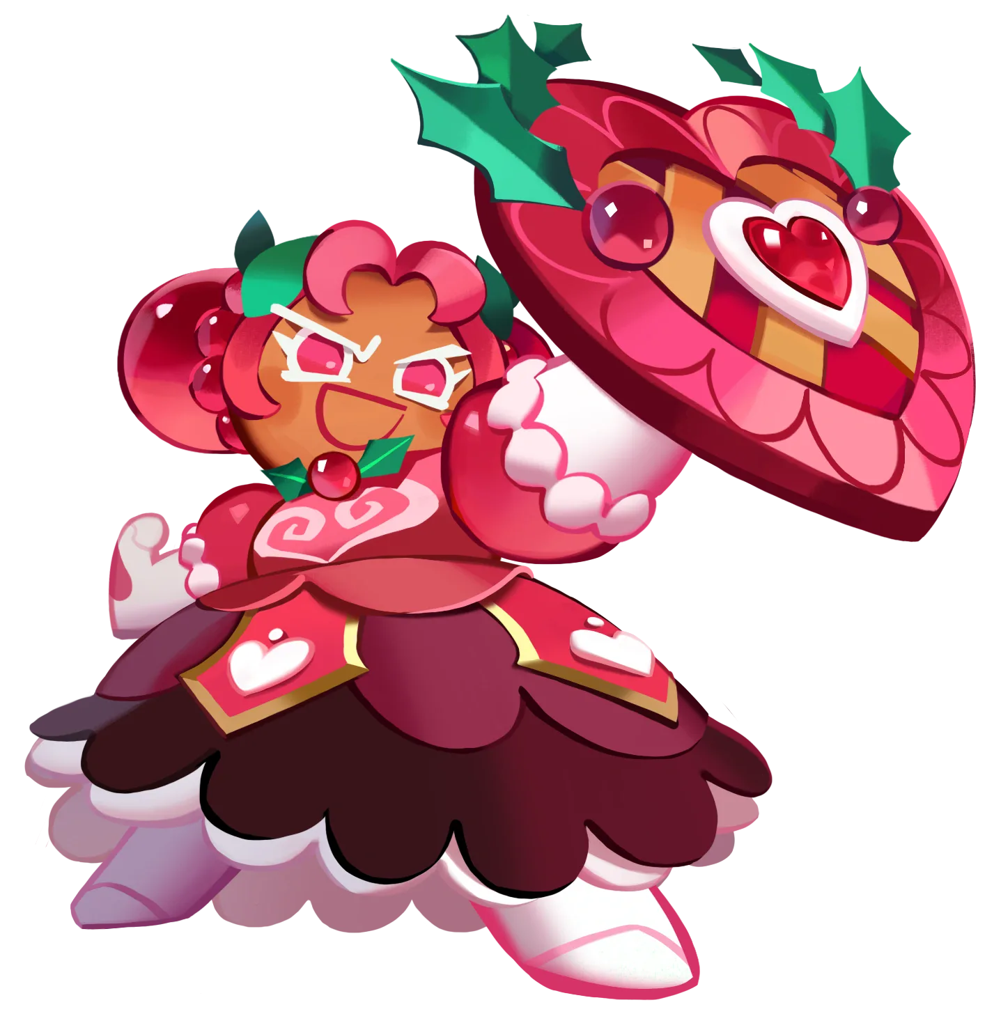 Hollyberry Cookie, an Ancient — the rarest, highest-tier rarity bracket in Cookie Run: Kingdom.