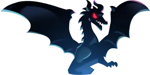 Red Velvet Dragon, the flagship Guild Battle raid boss CRK players nickname the Dragon's Lair, in its Guild Battle ready illustration.