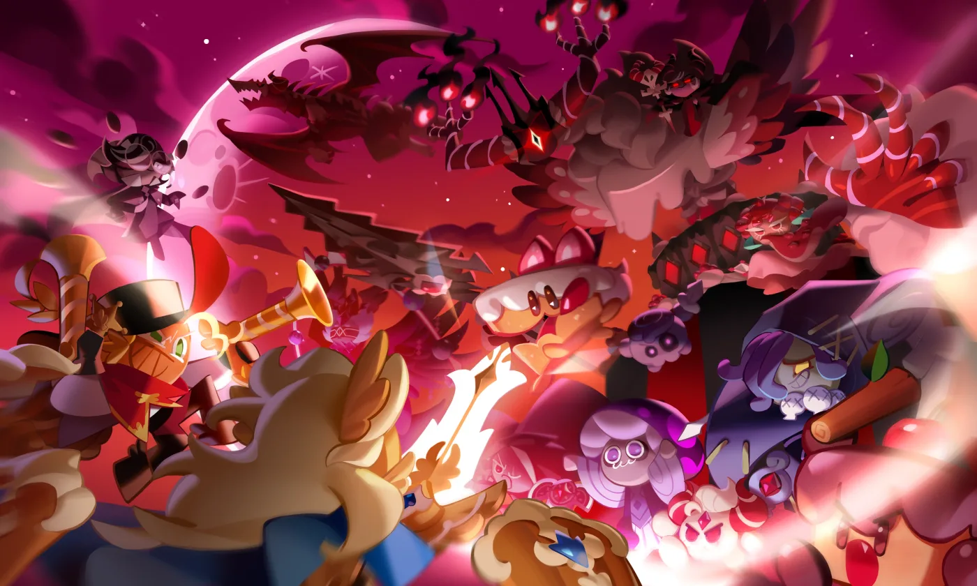 Kingdom Arena season refresh artwork from Cookie Run: Kingdom, marking the start of a new 28-day season.