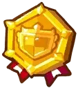 The Medals of Victory currency icon from Cookie Run: Kingdom, earned from Arena attacks and defenses.