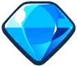 The Crystal icon from Cookie Run: Kingdom, the premium currency the Kingdom Pass pays out at levels 17 and 29.