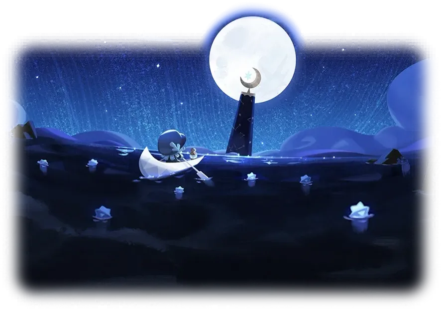 The Song of the Night Sea Special Episode unlock screen, showing the lighthouse and night ocean setting where Moonlight and Star Coral Soulstones are sold.