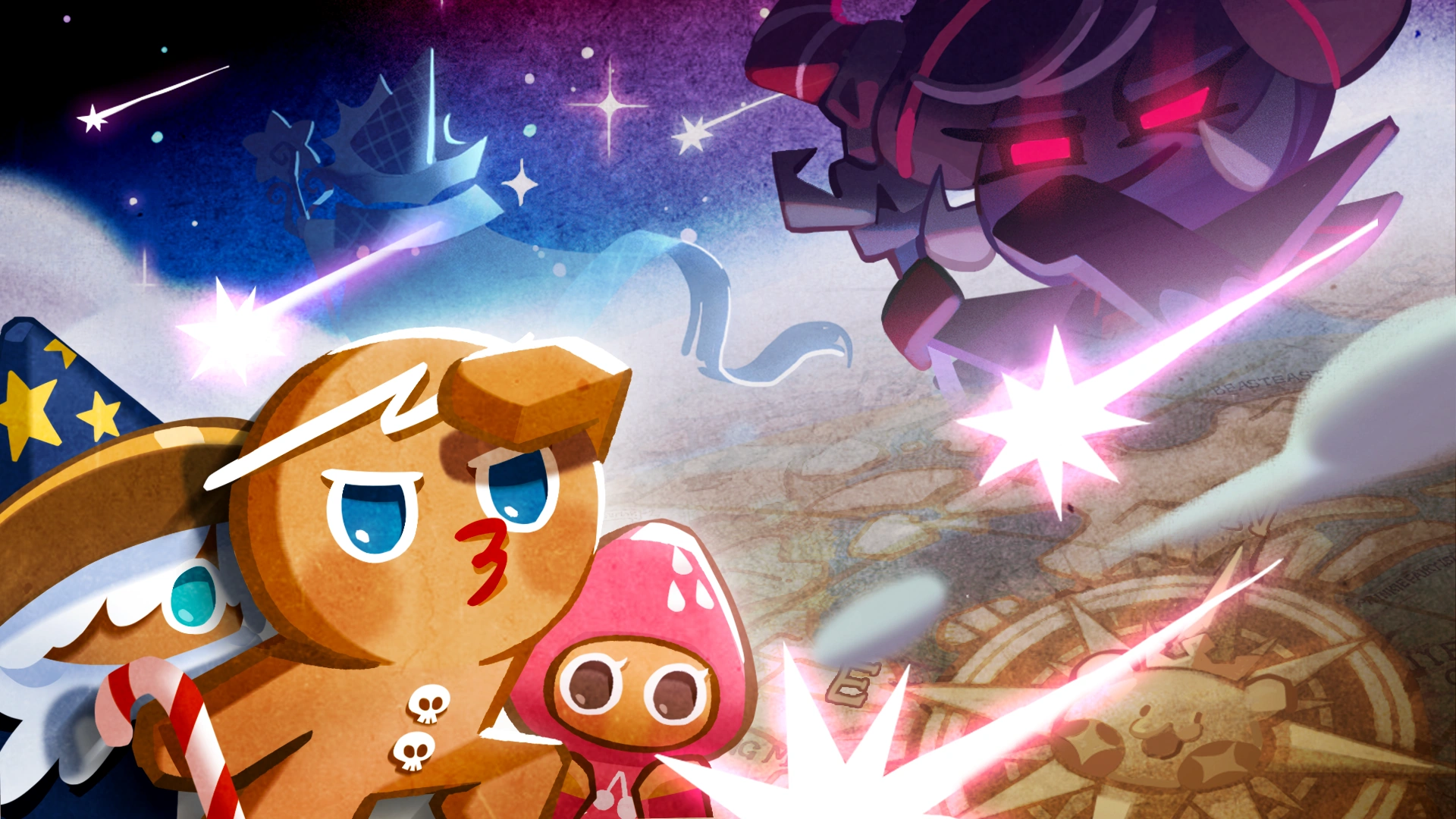 The Cookie Run: Kingdom World Exploration map, the main story mode that gates account progression through stages and episodes.