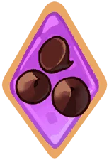 A Swift Chocolate topping icon in Cookie Run: Kingdom, the cooldown topping for Smoked Cheese Cookie's uptime build.