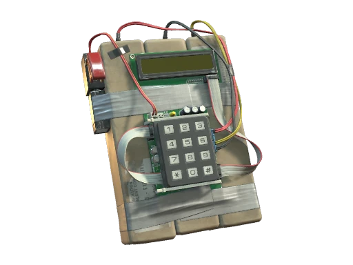 The Counter-Strike 2 C4 explosive, the objective item whose 40-second timer and blast damage model both sit at the centre of every post-plant round.
