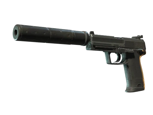 The CS2 USP-S inventory render, the silenced Counter-Terrorist spawn pistol