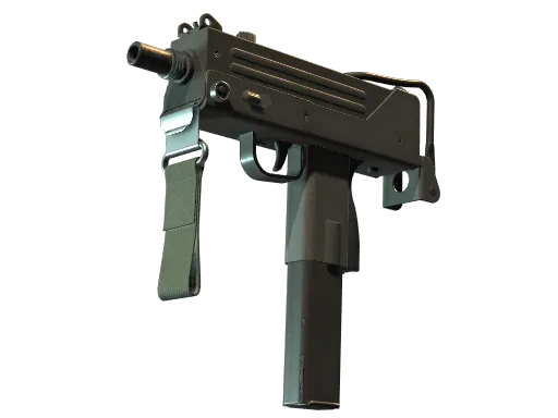 The Counter-Strike 2 MAC-10 inventory render, the $1,050 Terrorist submachine gun that pays back $1,200 in two kills.