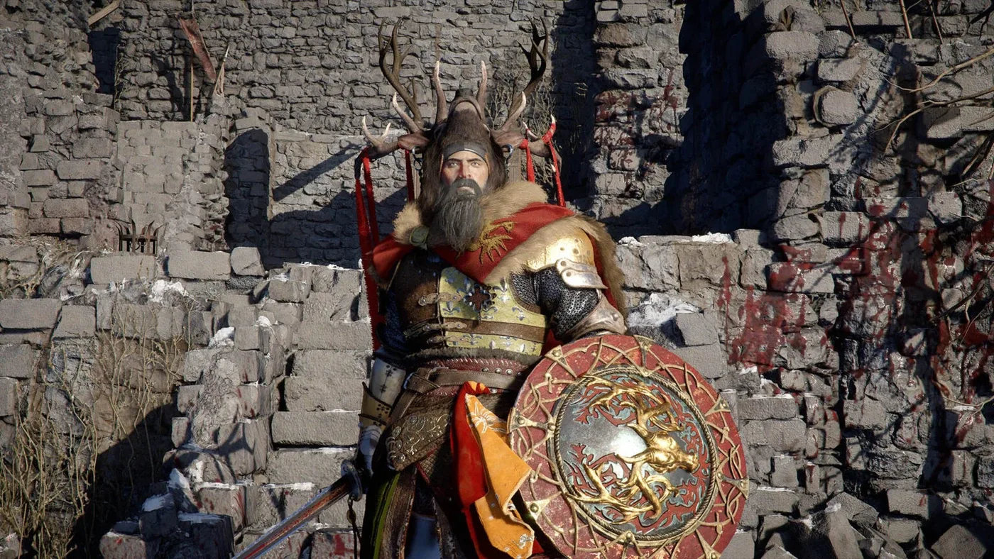 The Staglord, a horned boss encounter in Crimson Desert