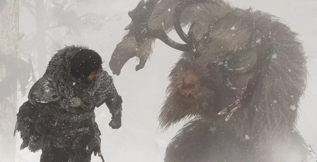 White Horn, a snowy horned beast boss in Crimson Desert