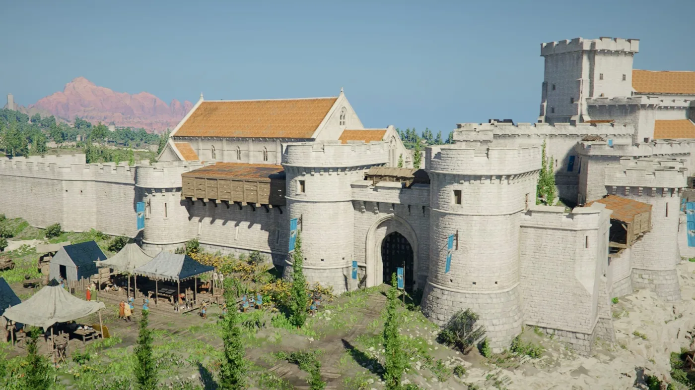 The castle above Hernand, the region where the first four chapters of Crimson Desert take place.