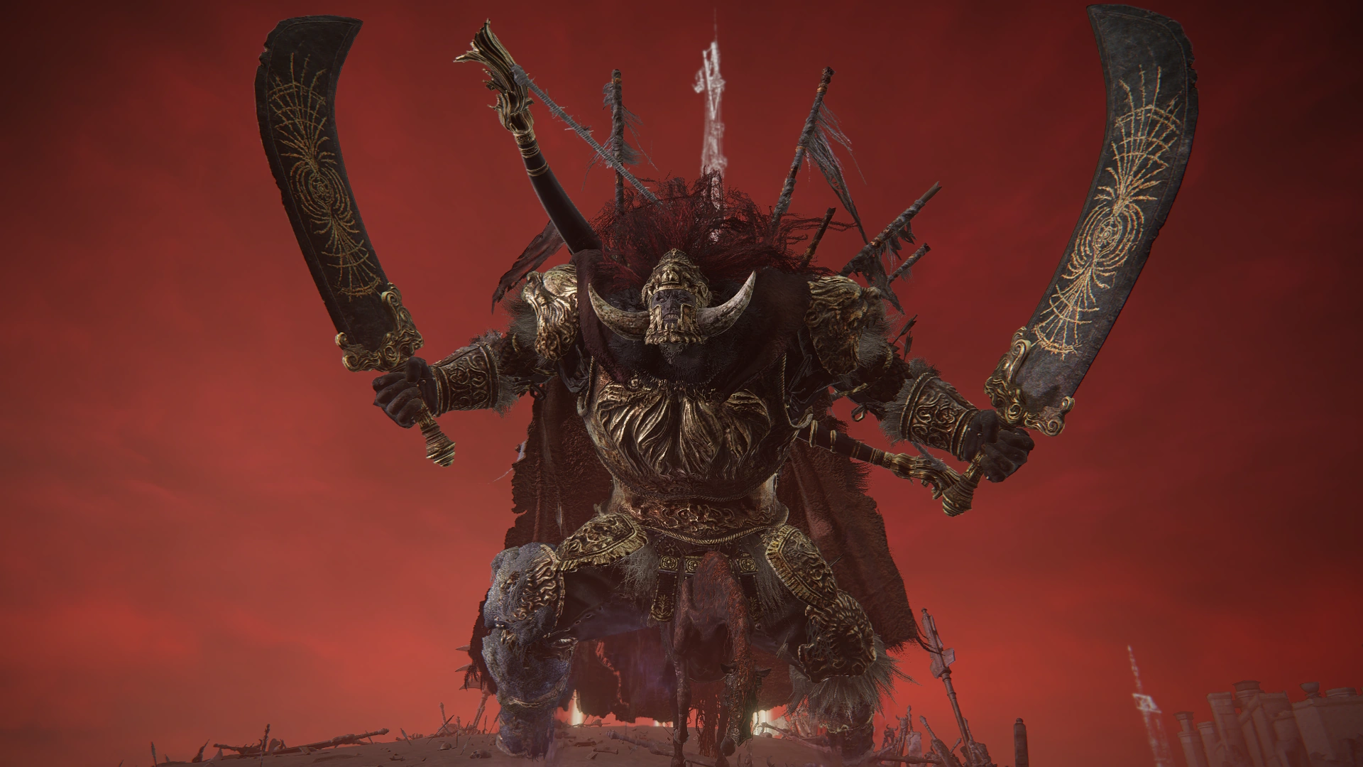 Starscourge Radahn, the optional shardbearer whose defeat opens the path to Nokron.