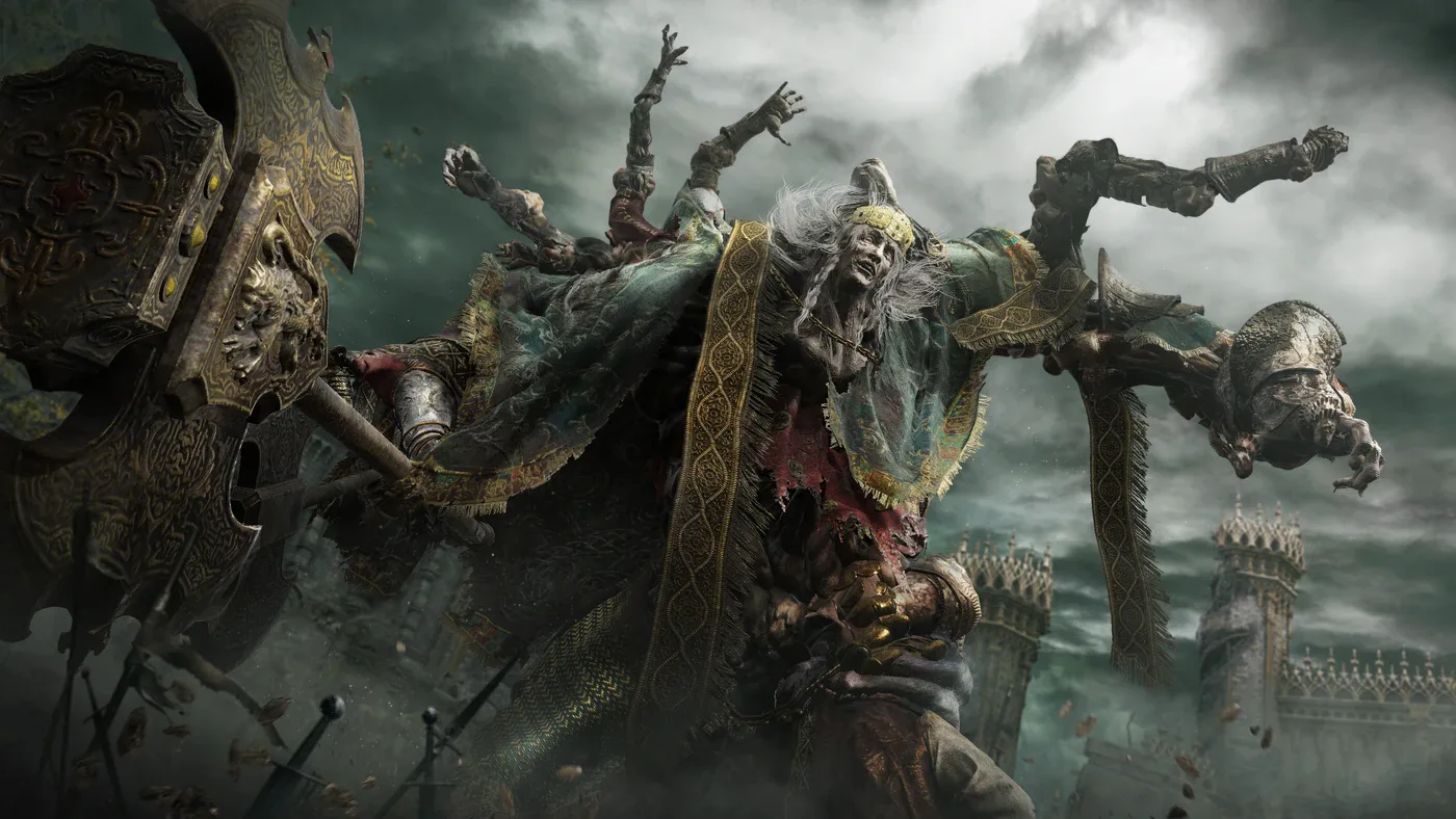 Godrick the Grafted, the Stormveil Castle shardbearer with 6,080 HP who grafts a dragon arm onto himself in phase two.