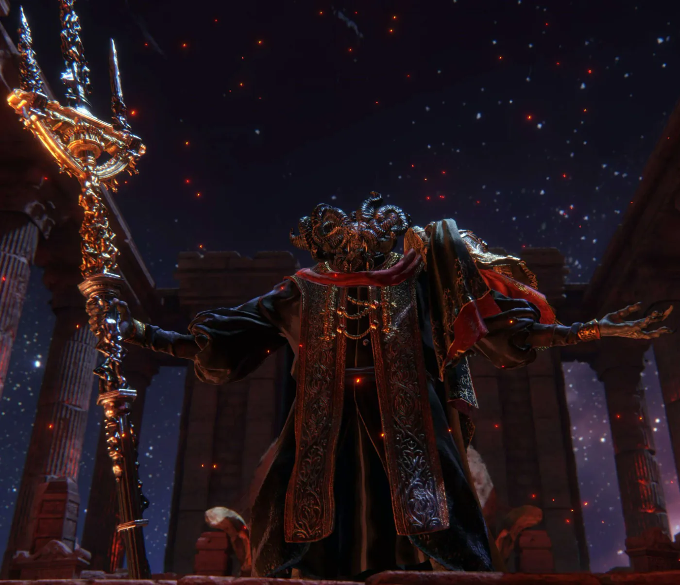 Mohg, Lord of Blood, the Elden Ring shardbearer boss who gates entry to the Shadow of the Erdtree expansion.
