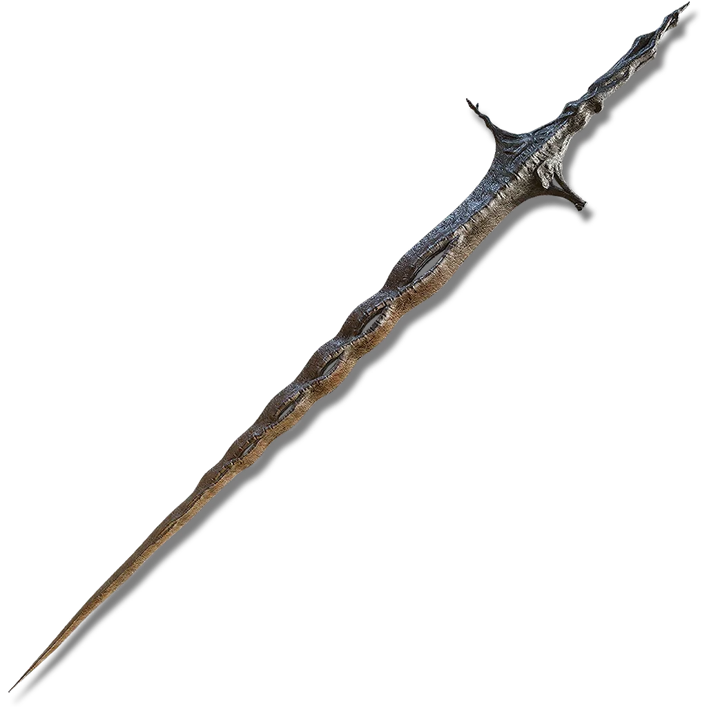 The Sacred Relic Sword, one of two rewards for the Elden Remembrance dropped by the Elden Beast, and the basis of the Mohgwyn Palace rune farm