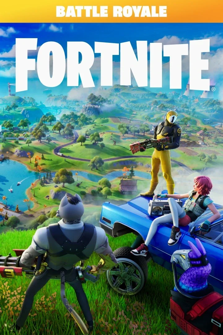 Fortnite Battle Royale cover art — the flagship mode and the front door to the rest of the Fortnite ecosystem.