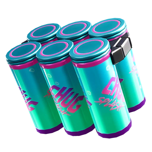 A Fortnite Chug Splash — the instant, thrown AoE heal that tops your whole squad without breaking a fight.