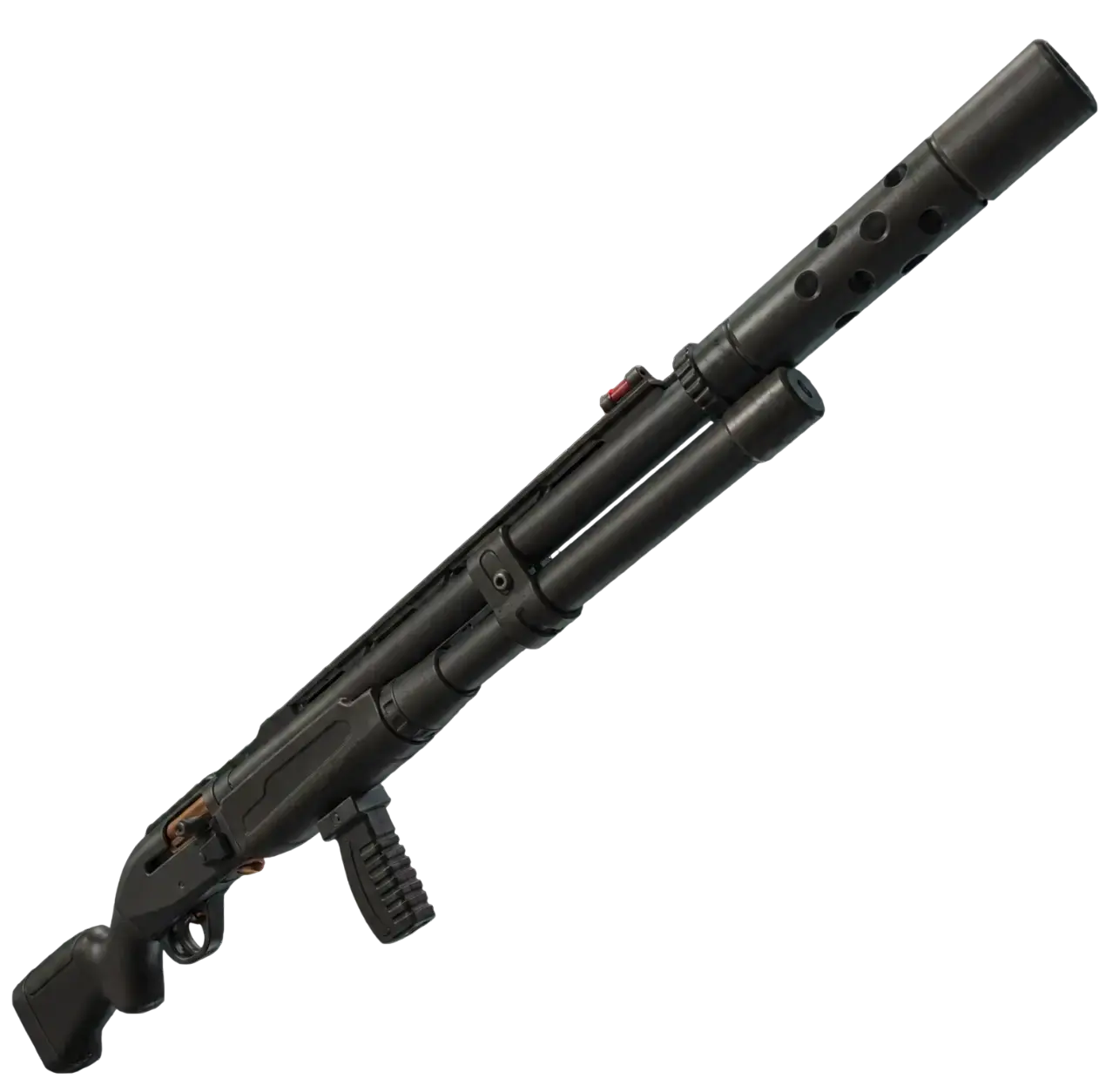 The Fortnite Combat Shotgun render, a fast-firing sustained shotgun that rewards tracking over a single flick.