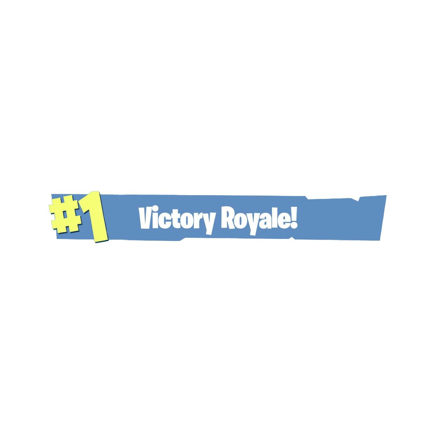 The Fortnite Victory Royale screen — the goal stretched resolution is supposed to help you reach more often.