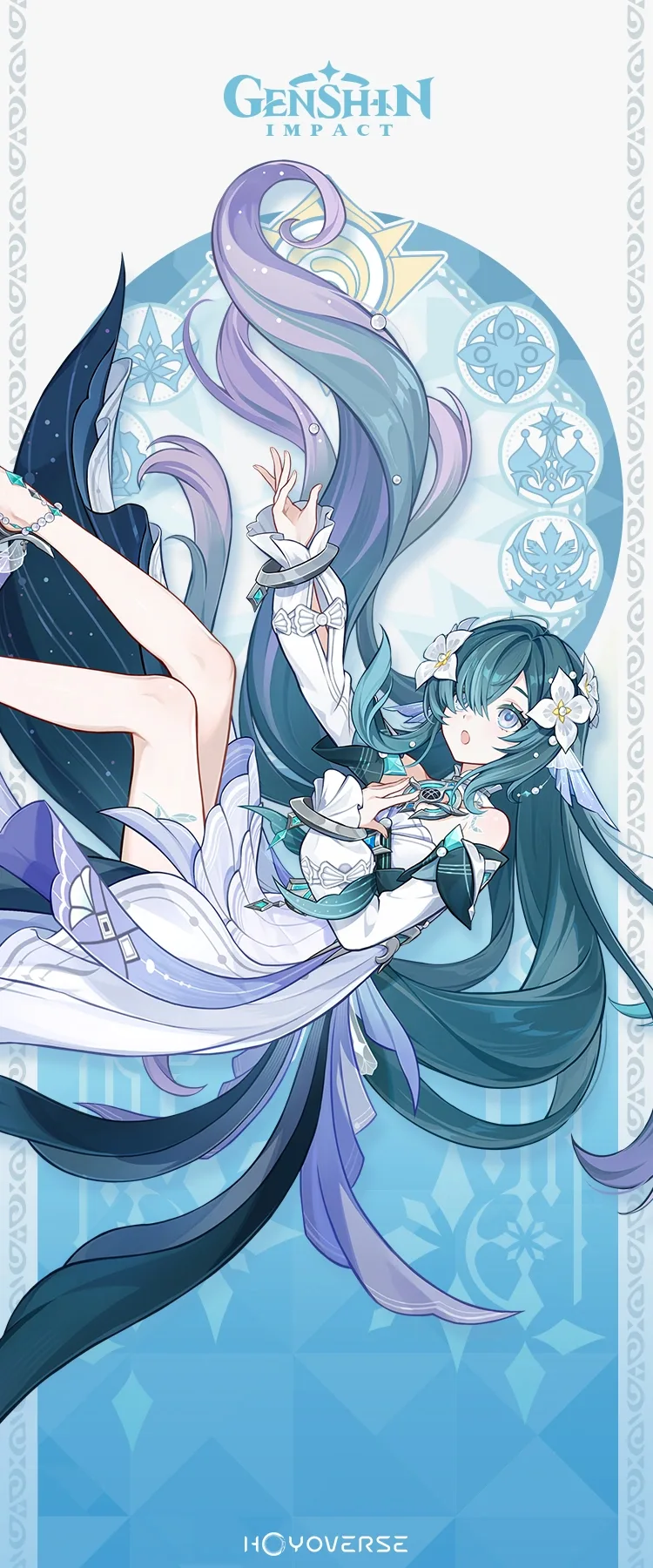 Vodyanitsa, the 5-star Hydro Catalyst character debuting in Version 7.1.
