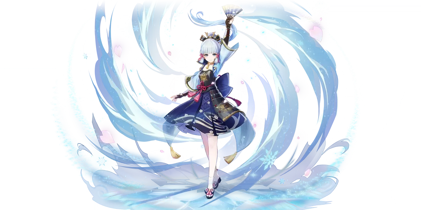 Kamisato Ayaka, a five-star character whose acquisition depends entirely on the Character Event Wish pity and fifty-fifty systems.