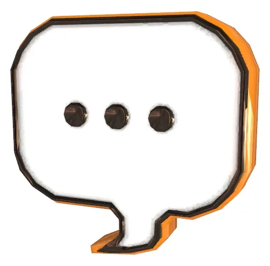 The floating commentary node model used across the Half-Life 2 series, shown in its unplayed state before the player triggers it.