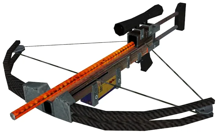 The Half-Life 2 crossbow, the weapon that got a purpose-built VR scope in the August 2026 patch.