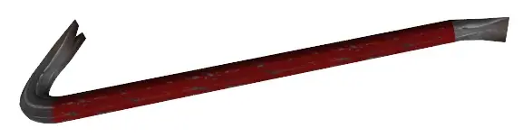 The crowbar, ten damage per swing and unlimited uses.