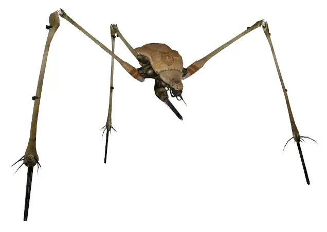 A strider, the Combine walker the RPG's laser-guided rockets exist to bring down.