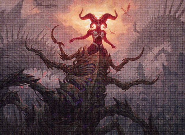 Sheoldred, the Apocalypse, the black 4/5 deathtouch Praetor that punishes opponents for drawing cards.