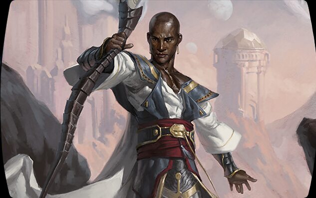 Teferi, Temporal Archmage, the mono-blue planeswalker commander whose minus-one untaps four permanents to fuel the Chain Veil combo.