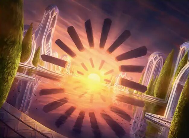 Sol Ring, the colorless two-mana artifact that taps for two and is a singleton staple of nearly every Commander deck.