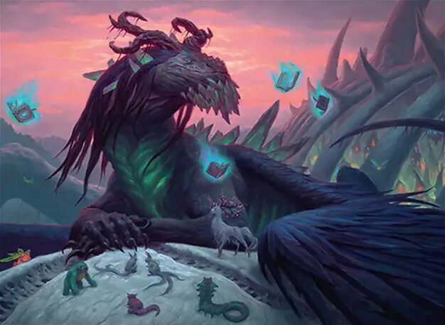 Witherbloom, the Balancer — the black-green Witherbloom Elder Dragon from Secrets of Strixhaven.