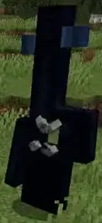 The Minecraft Warden — a tall blind hostile mob with a glowing cyan chest that hunts by vibration and smell in the Deep Dark.