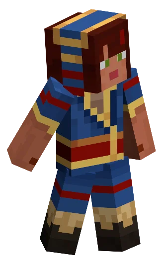 A Minecraft llama, the bulk-storage mob — its chest holds 3 to 15 slots depending on strength, and it forms caravans of up to ten.