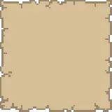 A filled Minecraft map showing explored terrain and the white player-position pointer at its center.
