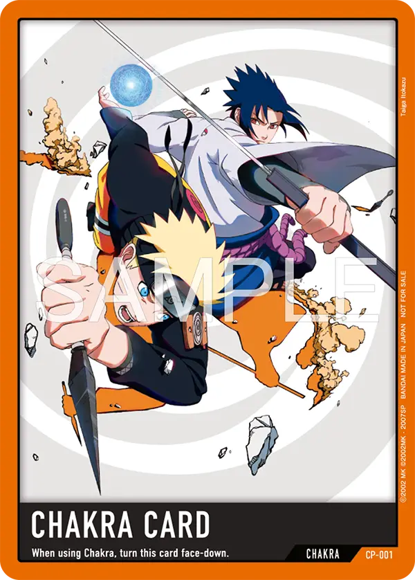 CP-001 Chakra Card with no event stamp, the image Bandai published for both the New York Comic Con and PAX Aus announcements.