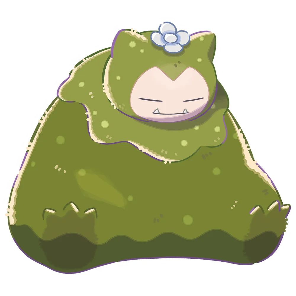 Mosslax, the Pokemon with the Eat specialty in Pokopia.