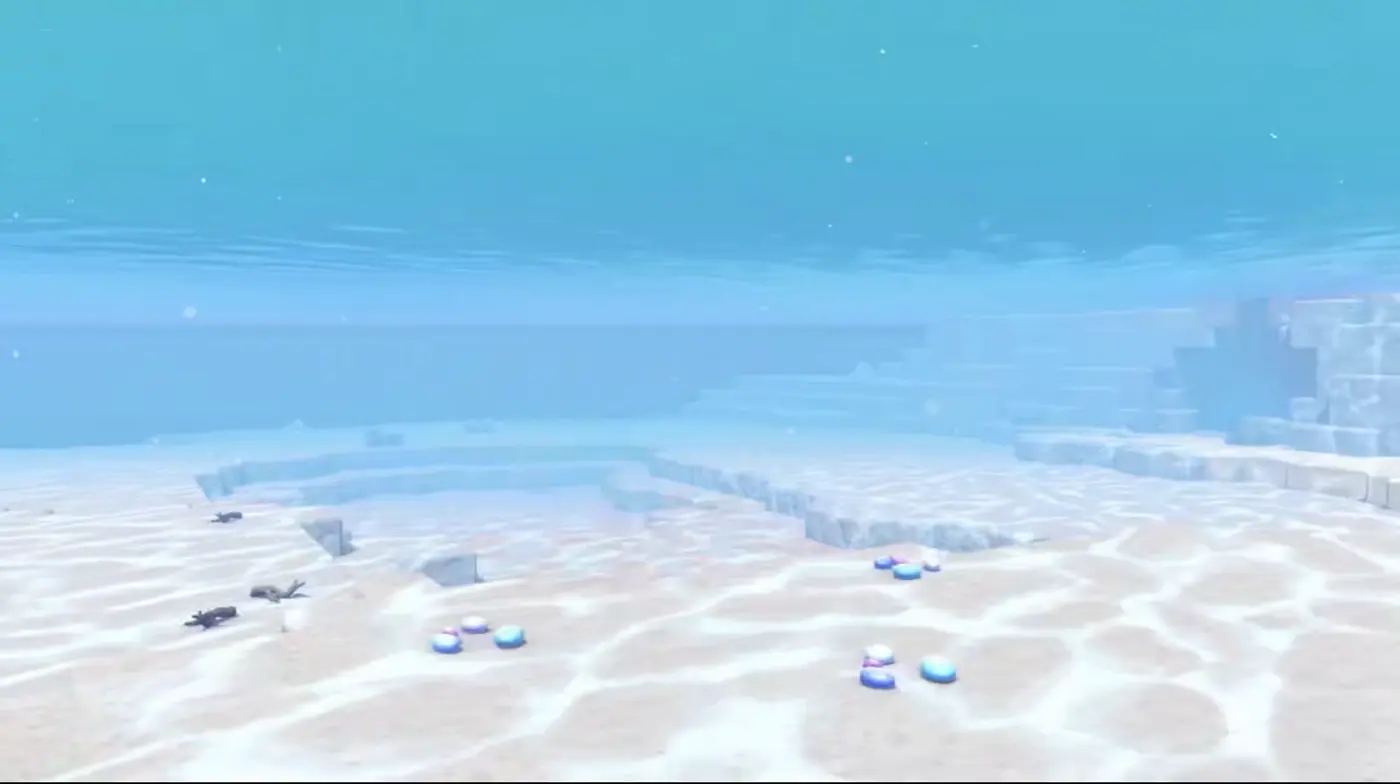 Bubbly Basin, one of the built environments in Pokopia showing how structures and water features combine.