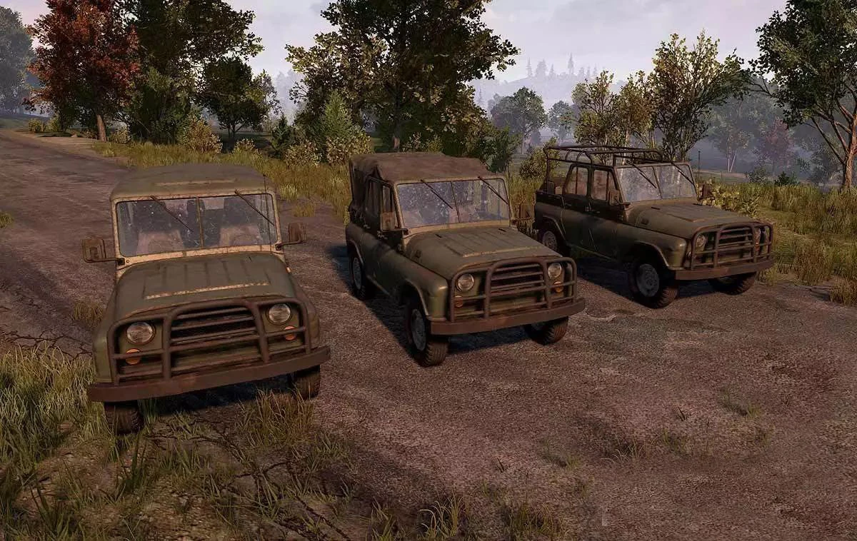 The UAZ, PUBG's rugged four-seat off-roader and the best all-around squad rotation vehicle on the large maps.