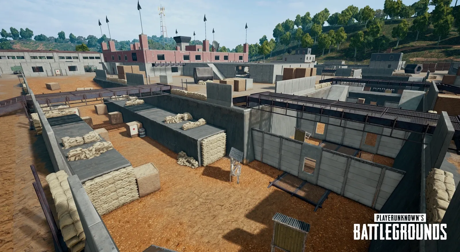 The Bootcamp compound on Sanhok — a multi-level, multi-entrance fight where 'he's inside' is a useless callout and 'ground floor, east door, one cracked' wins the refrag.