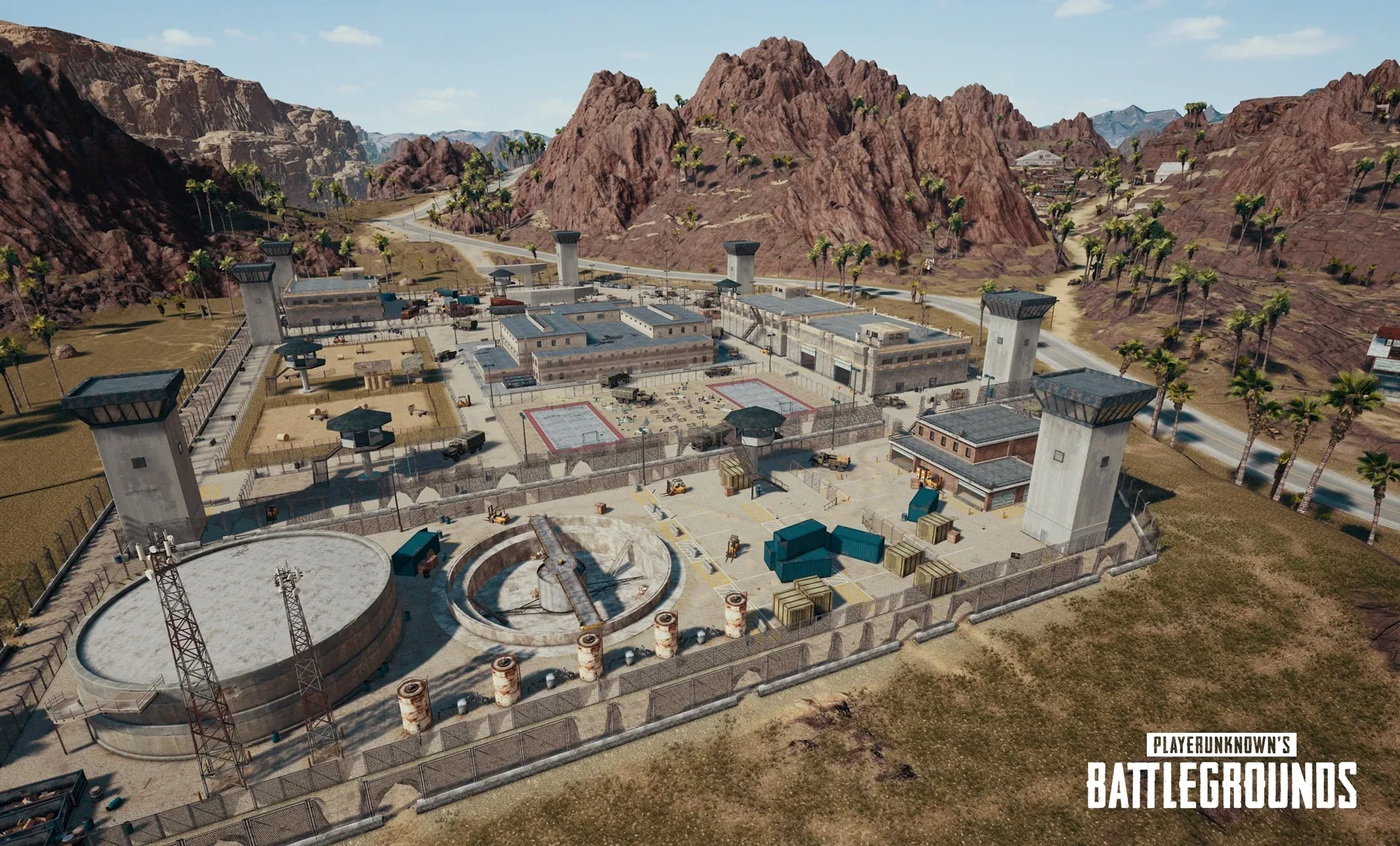 Open Miramar terrain — the worst place to be caught disengaging, and exactly why you break contact toward cover, not across an open field.