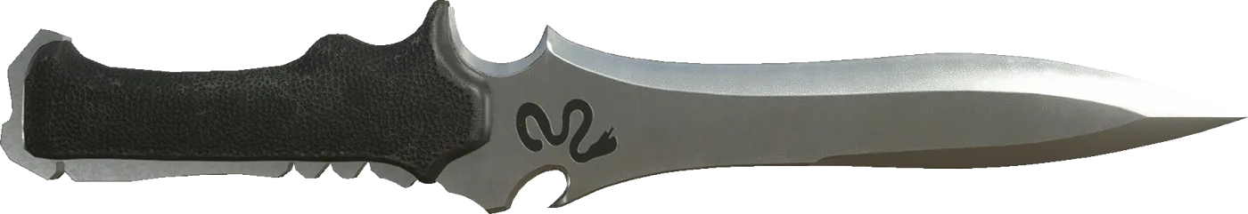 The Fighting Knife item render from the Resident Evil 4 remake, Jack Krauser's custom blade.