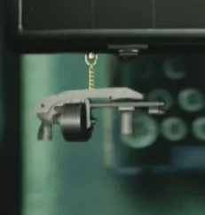 The Striker charm from the Resident Evil 4 remake, which grants a running speed bonus.