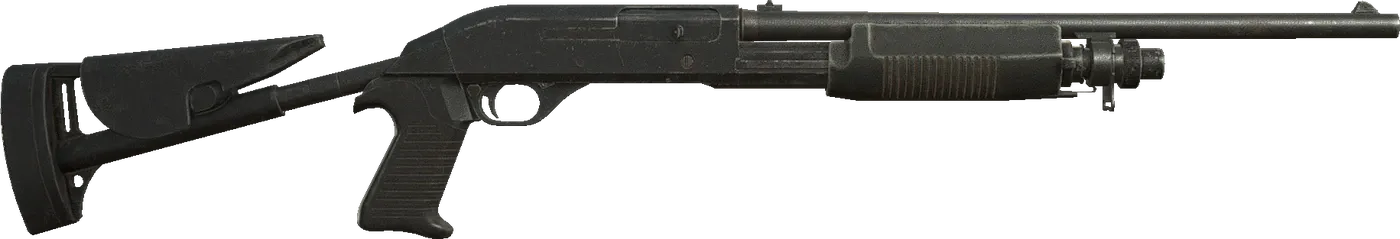 The Riot Gun semi-automatic shotgun from the Resident Evil 4 remake.
