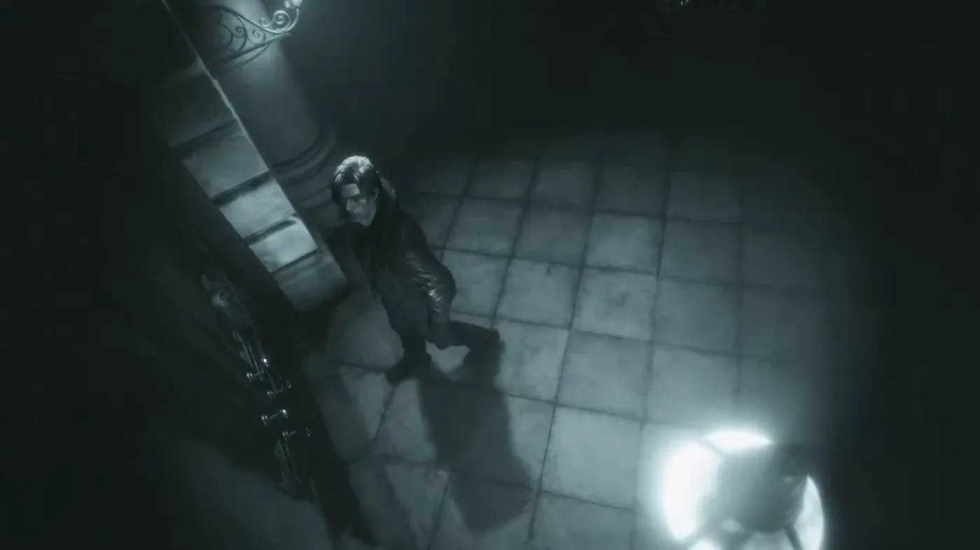 Leon S. Kennedy inside the Rhodes Hill Chronic Care Center in Resident Evil Requiem